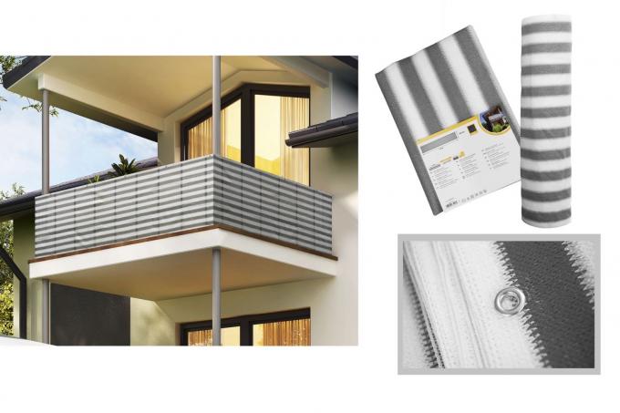 UVsegel-Vollenden des Balkon-HDPE-Schatten-Netz-0.9x5m 4